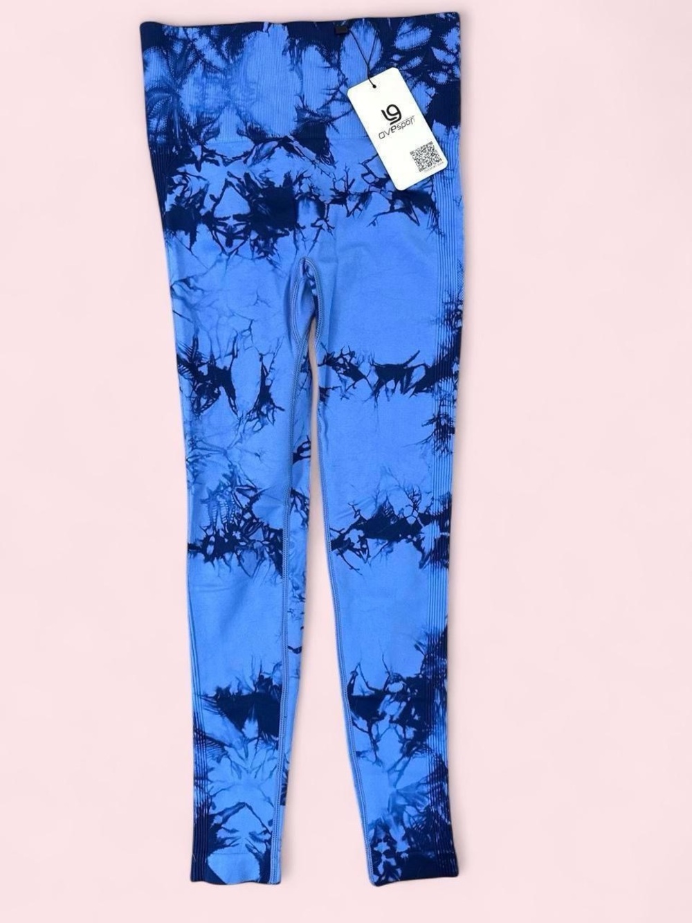 Women’s XS Blue Tie-Dye Athletic Leggings